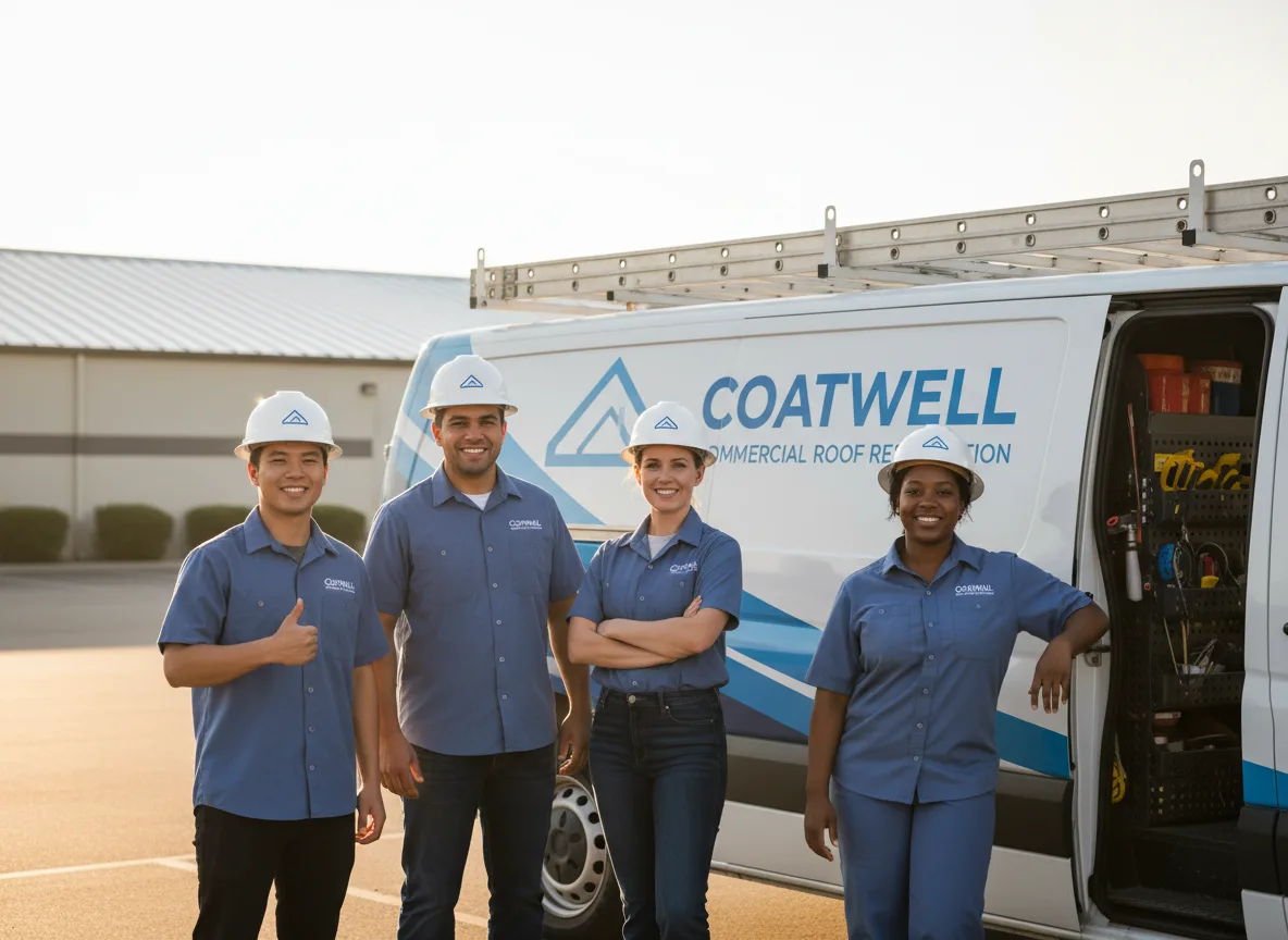 Commercial roof coating company in Edgewood, TX